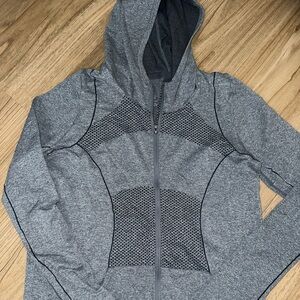 Zella Jacket Womens M Gray Zip Hoodie